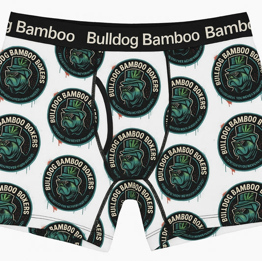 Printed Bulldog Bamboo Boxers